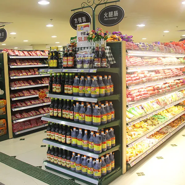 Hot Popular MDQ Supermarket Grocery Store Display Racks Metallic Duty Metal Steel Store Heavy Layer Style