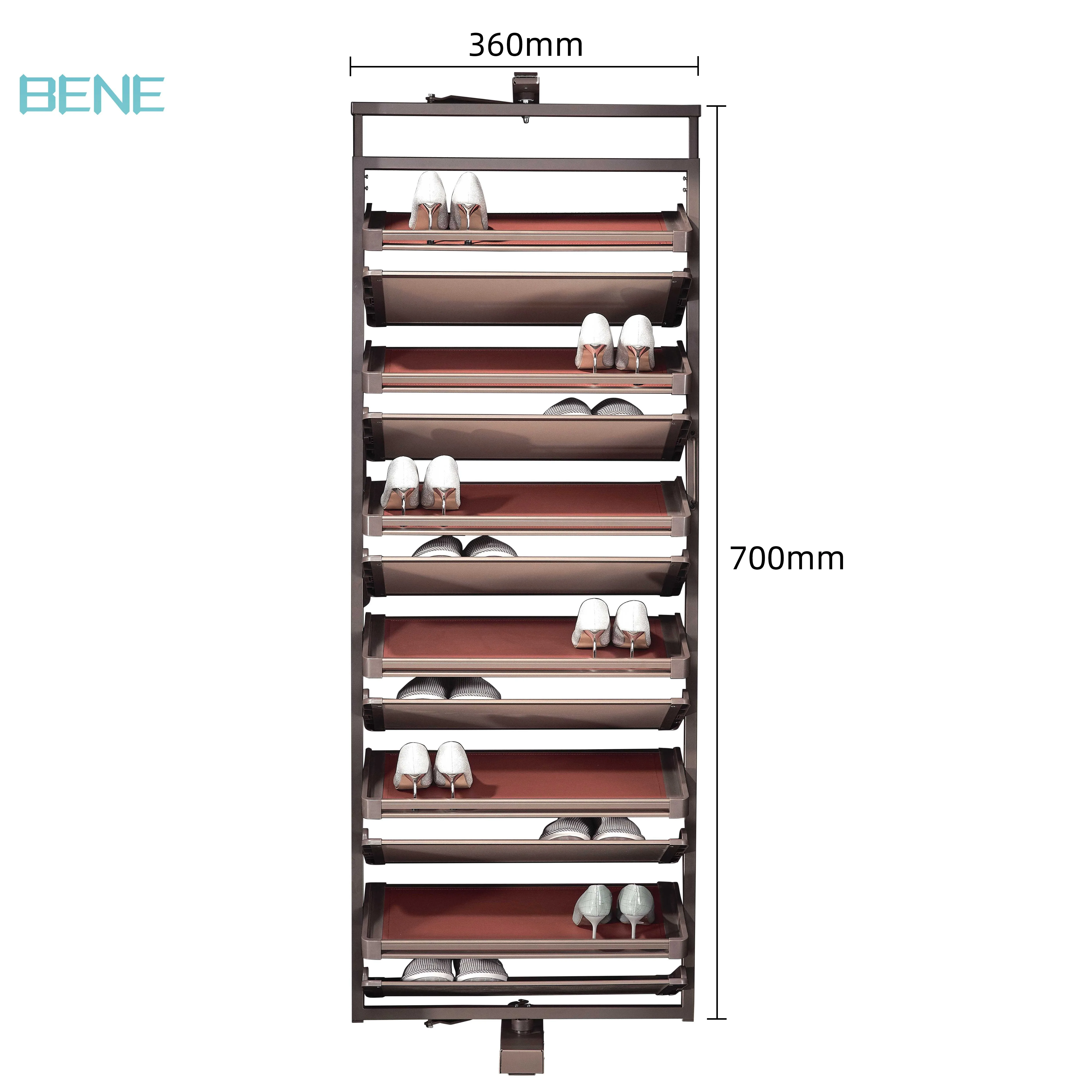 High Quality Custom Wholesale stainless steel shoe rack retail for room