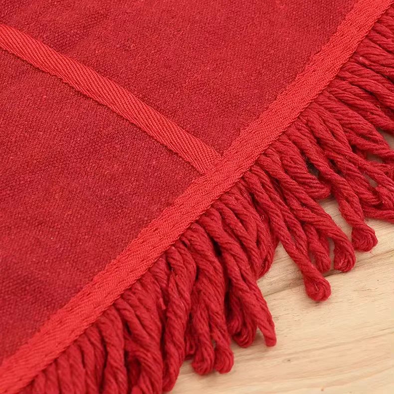 High Quality Red Oil Flat Mop Replacement Cloth Customizable Hot Sale in Korea Refill for Cotton Yarn Tube Mop Head