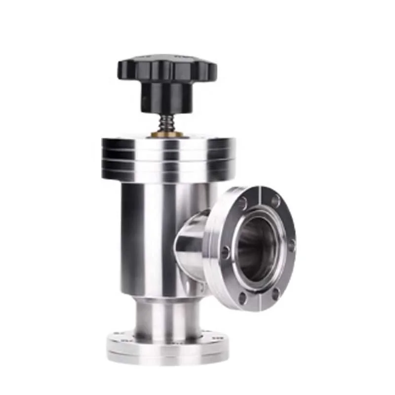 High Vacuum Quick Ball Valve Baffle valve KF series KF16 KF25 KF40 KF50 Vacuum Angle Valve Manual Vacuum Angle Sear