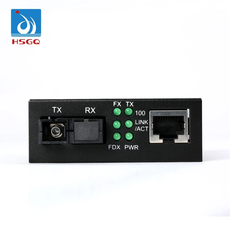  HSGQ-M001 10/100M 20KM SC волоконно-оптический медиаконвертер GPON 4