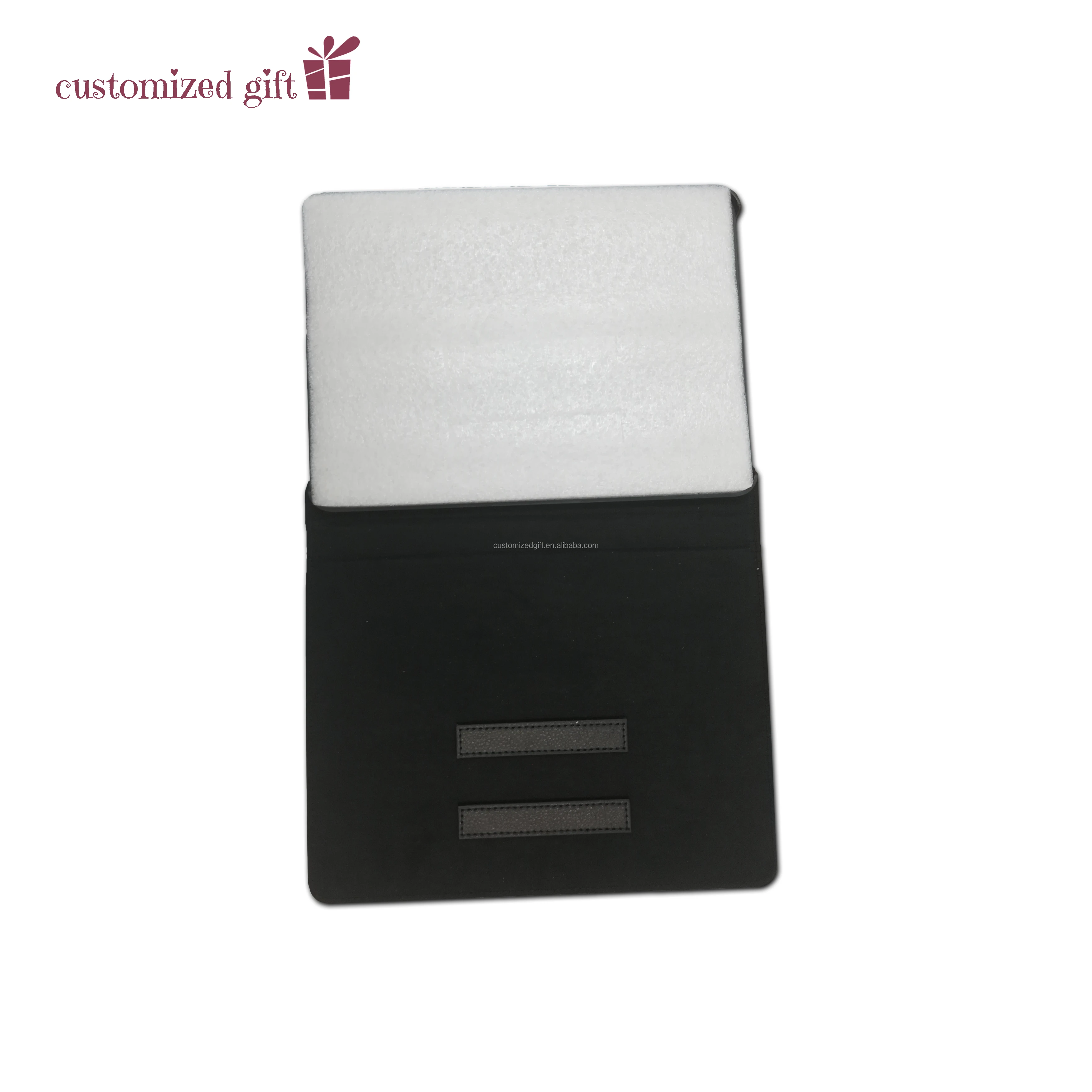 Custom Sublimation PU Leather Envelop Carrying Laptop Bags for Men Women