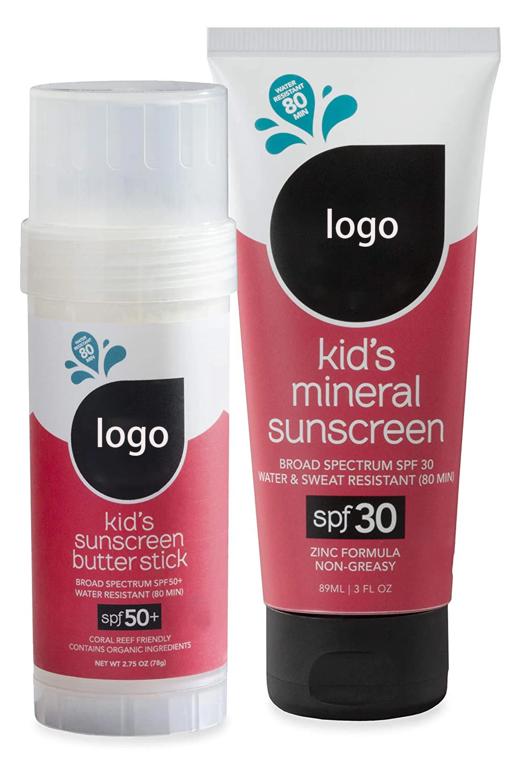Собственная торговая марка OEM SPF 50 солнцезащитный лосьон минерал UVA/UVB защита лица и тела для ребенка
