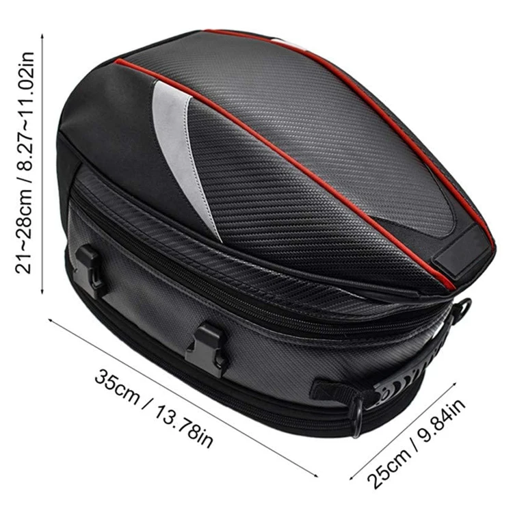 Waterproof Motorcycle Seat Bag Moto Tail Bag Motorcycle Helmet Bag