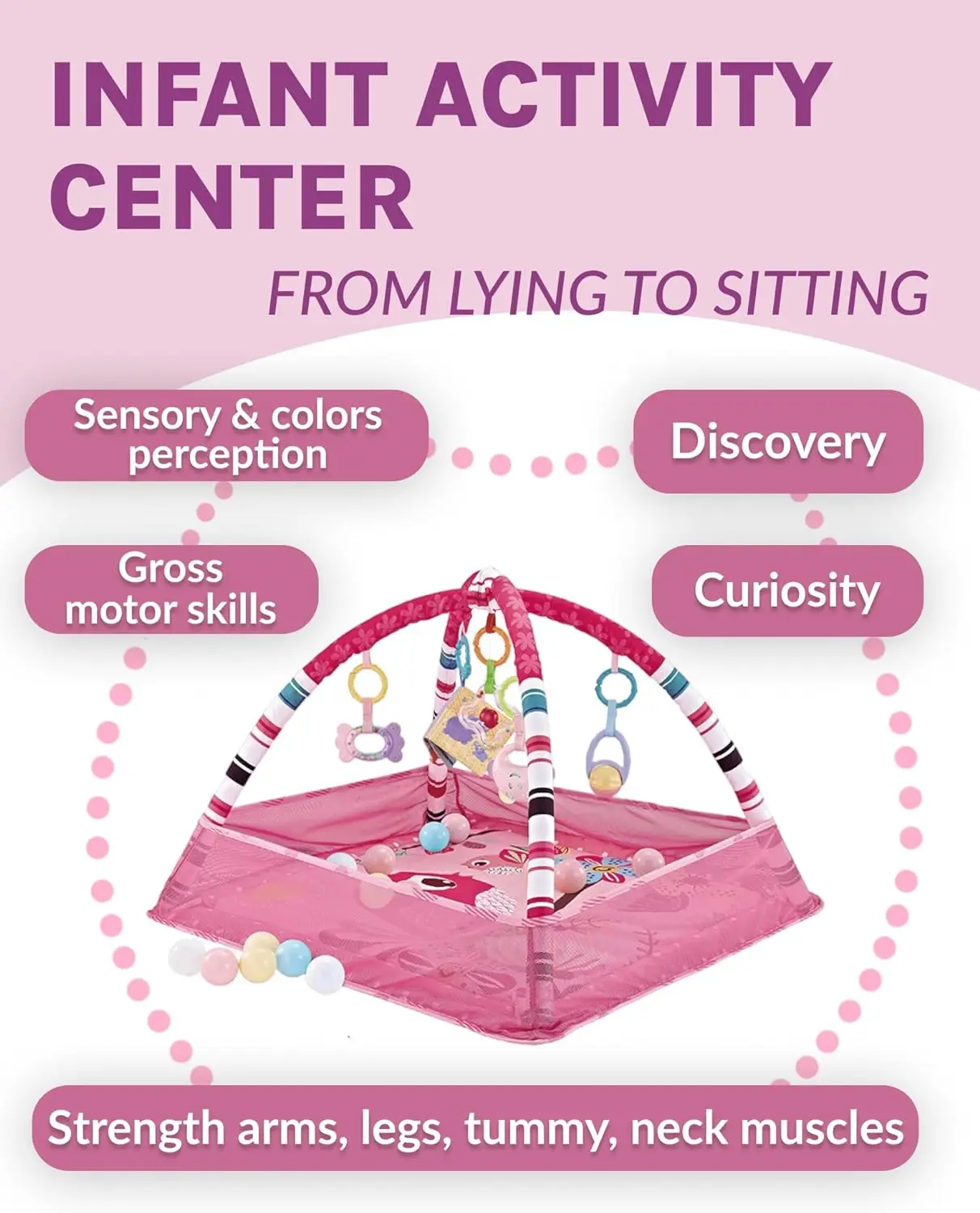 Soft Playpen Infants Boys Girls Floor Foldable Mat Play Mats Carpet Non Toxic Baby Activity Gym And Ball Pit