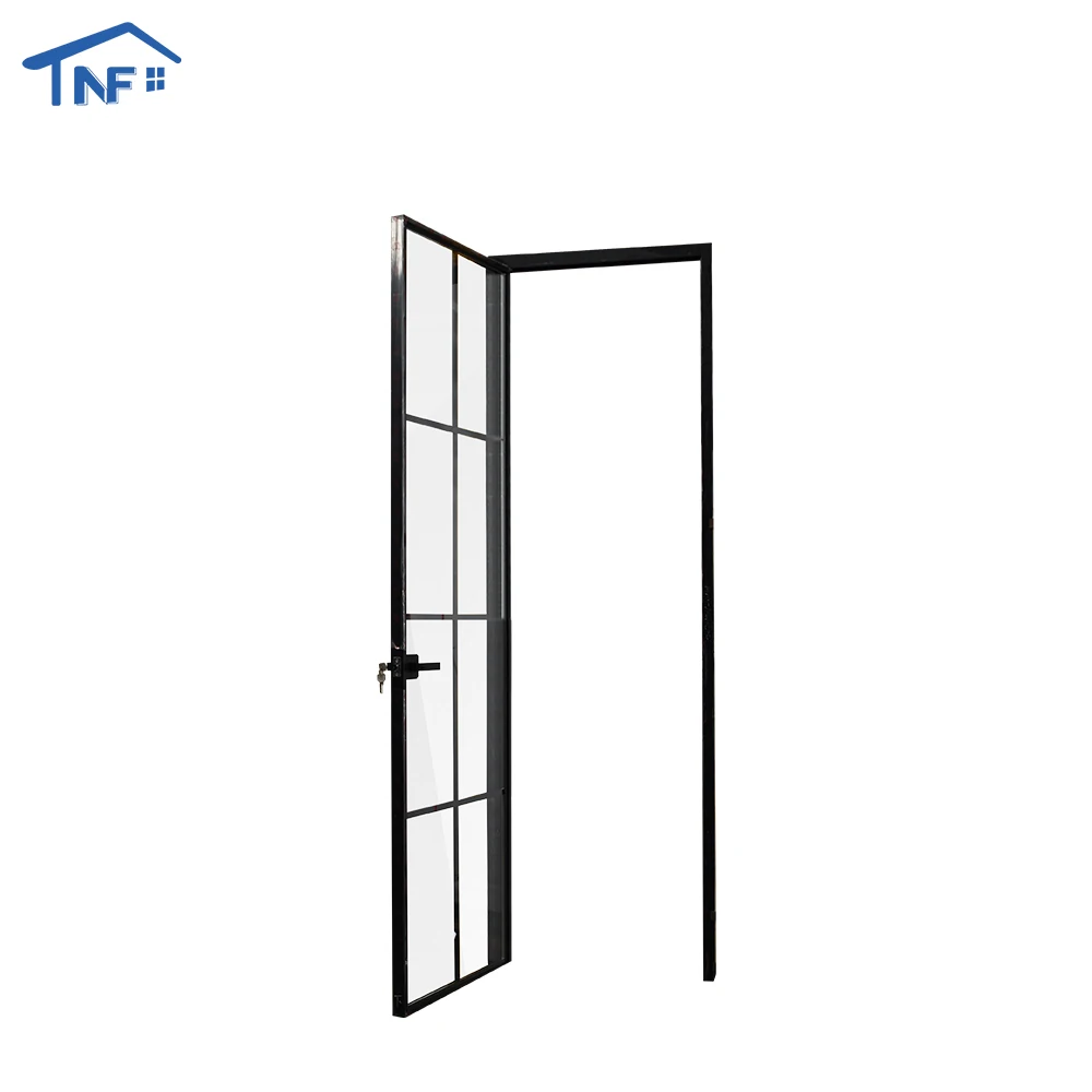 Australia standard double glass aluminium hinged door half glass half aluminum panel casement door for residential