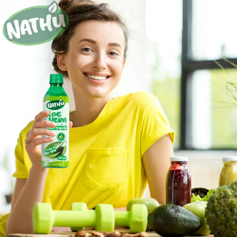 Manufacturing Companies Vietnam Natural Prevent Dehydration Aloe Vera Gel To Drink 1500 ml Lychee Flavo