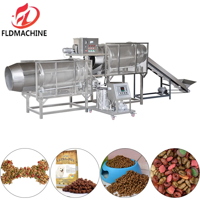 Automated fish feed making machine floating fish feed production line with twin screw extruder
