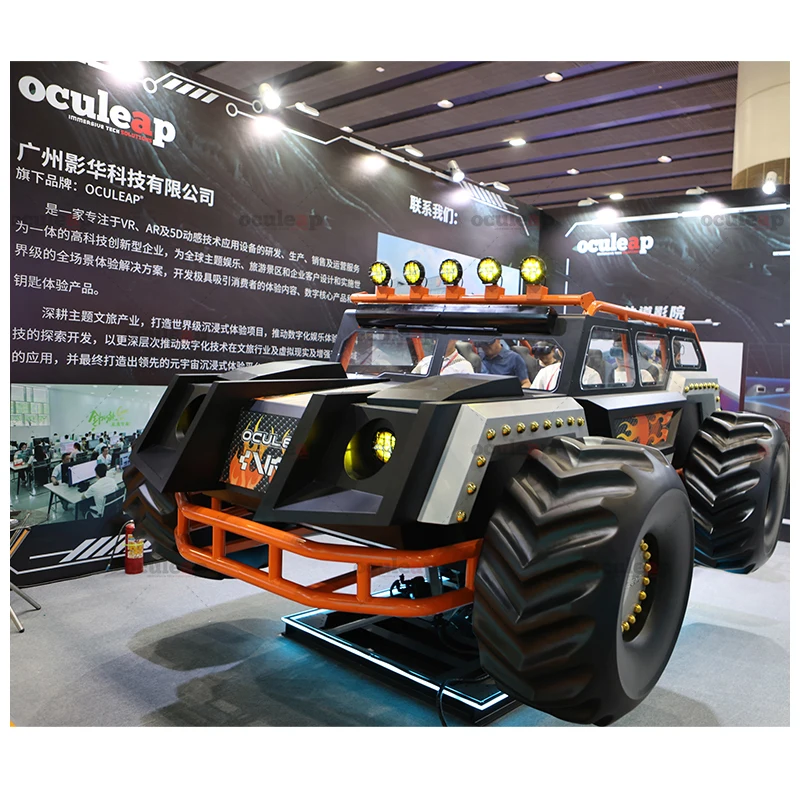 Oculeap 6-Person VR Racing Simulator Supplier 2025 New Arcade Gaming Virtual Reality Dynamic Shooting Simulator VR Game Machine
