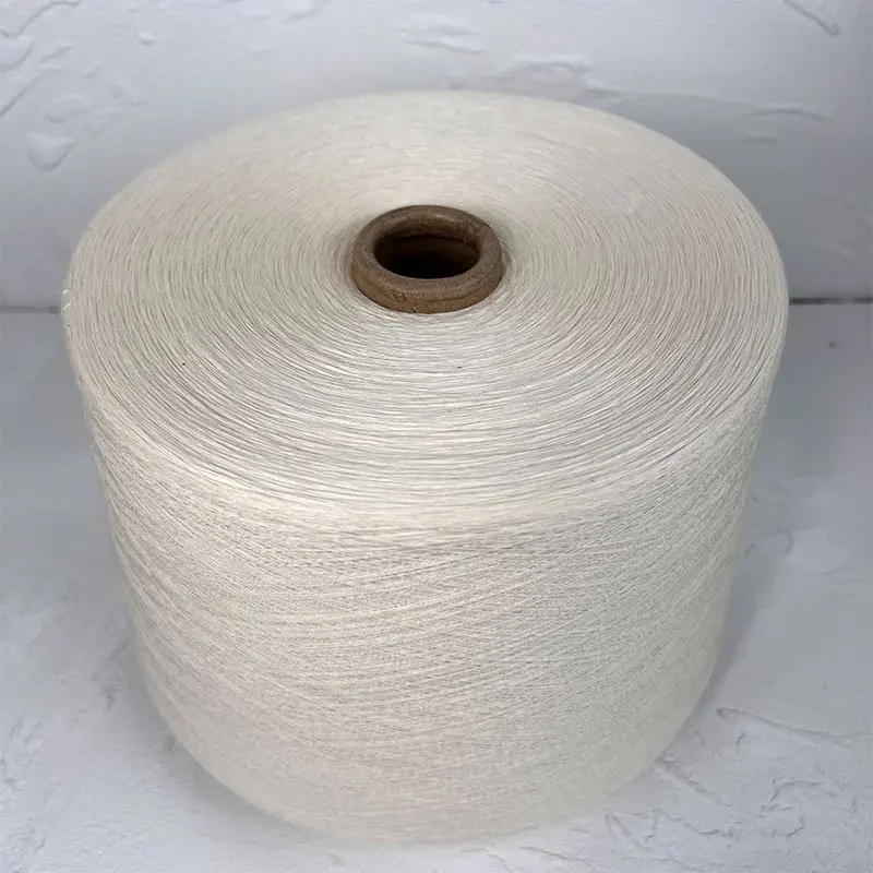 Anti Pilling 100 Organic Cotton yarn 60s 1Ply Combed Compact Spinning Raw White Yarn For knitting
