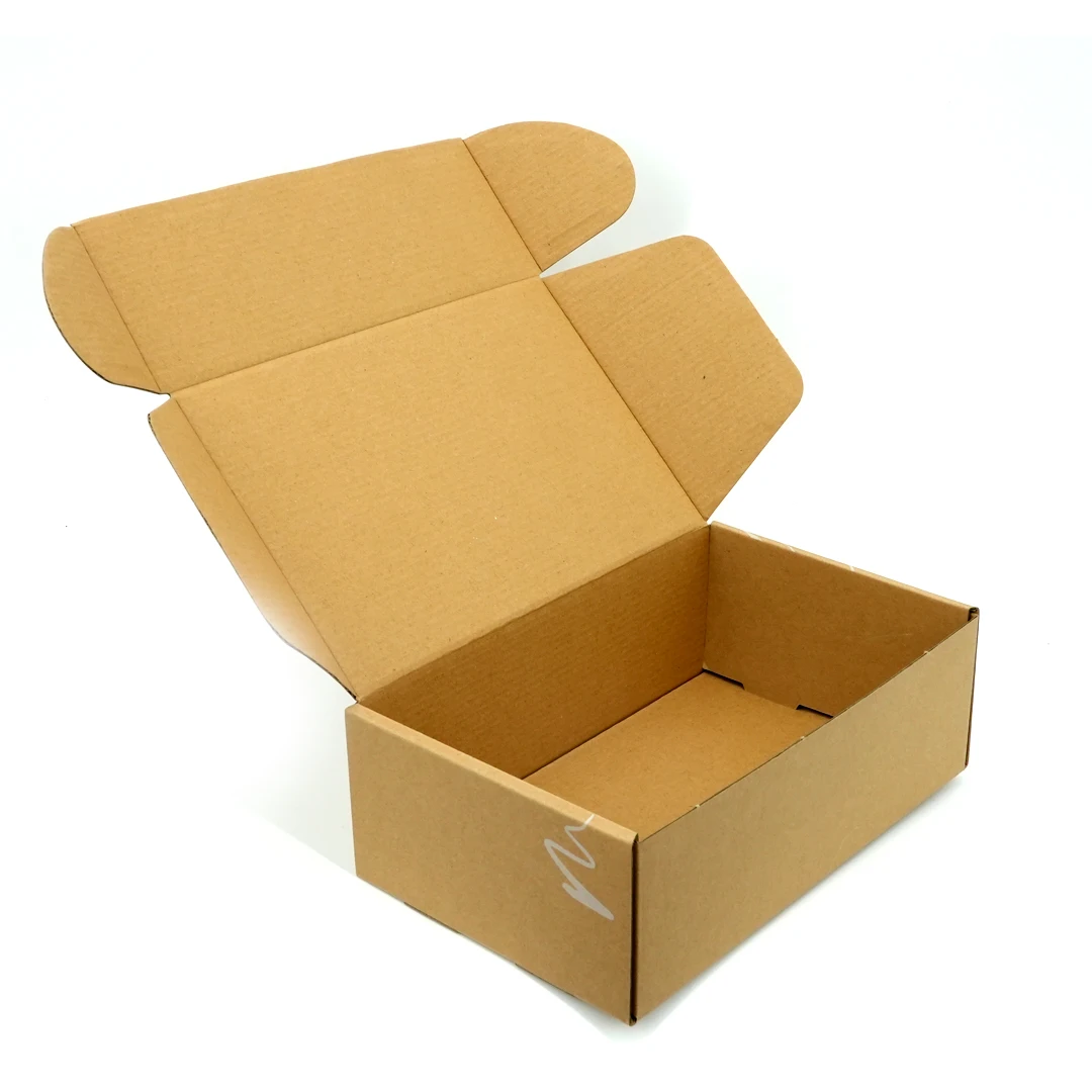 Wholesale Custom Logo Printed Small Size Unique Plain Corrugated Packing Boxes Cardboard Skincare Mailer Clothing Shipping Box