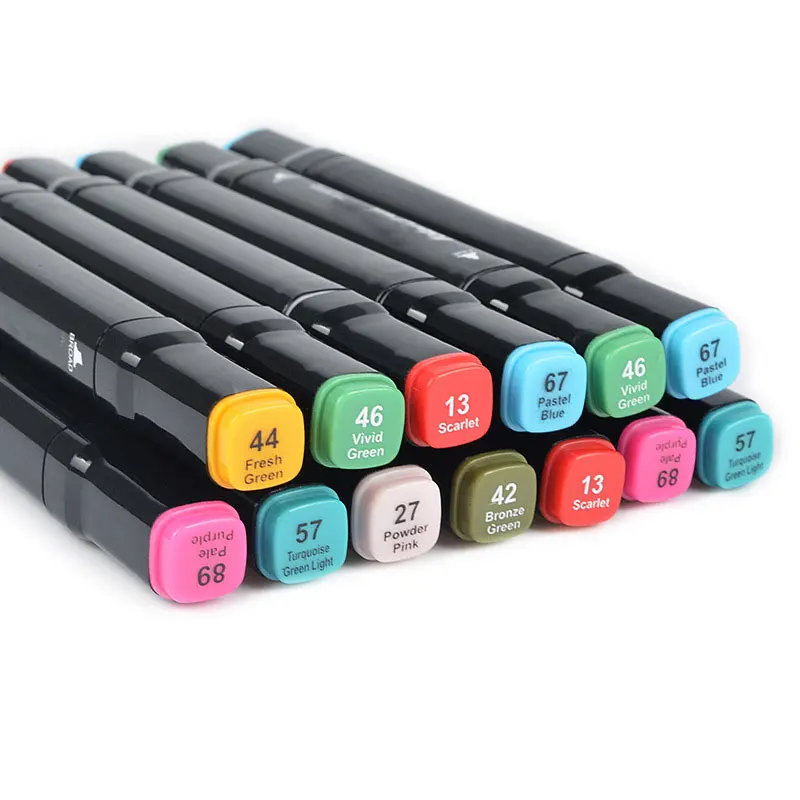 Оптовая продажа, маркеры на спиртовой основе, дешевые детские маркеры, маркеры с двойной головкой