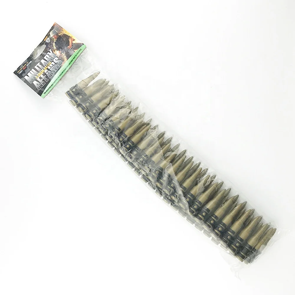 
Plastic Toy Fake Bullet Belt Army Solider Rifle Sash Deluxe Bullet Belt Costume Accessory 