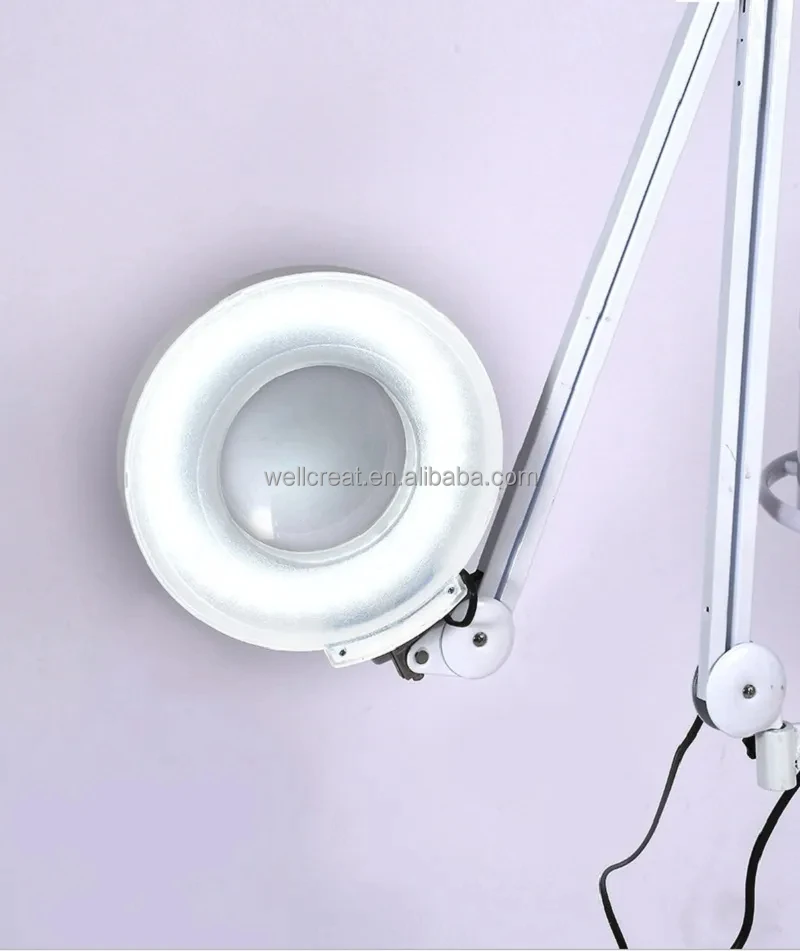 2 in 1 Facial Steamer with 5X Magnifying Lamp Face Hair Steamer Humidifier Vaporizer Mist Inhaler Facial Pedestal Vaporizer