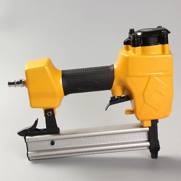T38 18 ga steel nail gun machine ceiling wood concrete no jamming gas compressor air pneumatic power finish framing brad nailer