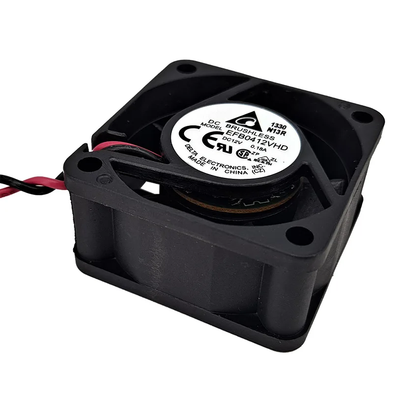 EFB0412VHD 9000RPM 10.1CFM 32.5dB 2 pin Cooling Fan 40x40x20mm 12V DC Brushless Fan 40mm High Flow Low Noise 4020 Cpu Fan