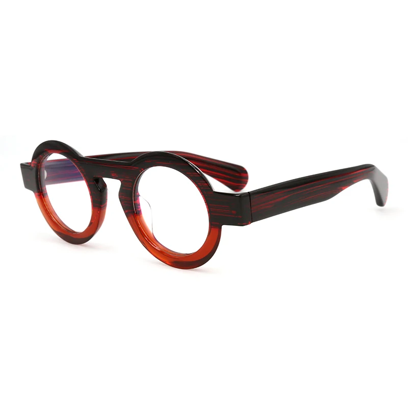 HGM Customize New Design Luxury Brand Eyewear Retro Round Frame Mix Colours Myopia Glasses Anti Blue Light Eyeglasses for Men