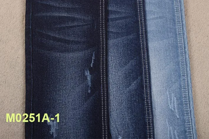 Cotton spandex denim fabric with low price 97%c 3% spandex with 12 oz for jeans