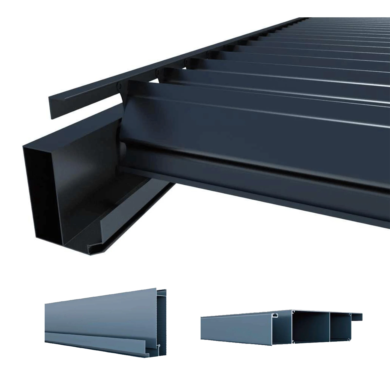 Customized Powder Coating Aluminum Profile Metal  Stand Column Louvered Transom Raw materials for Aluminum Pergola