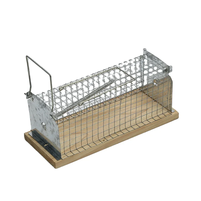 YIHE Strong Metal Traps Galvanized Wire Mesh Rat Cage Trap Humane Live Mouse Rat Animal Trap Cage