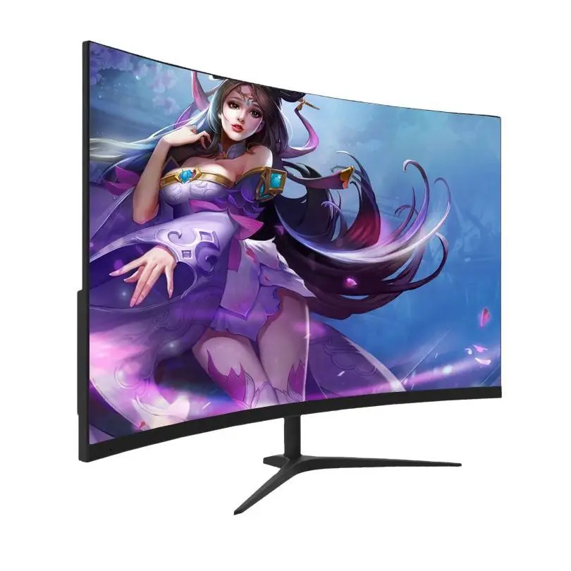 Красивый изогнутый экран 24 дюйма FHD 1920x1080 изогнутый компьютерный монитор 22 дюйма безрамный тонкий 75 Гц СВЕТОДИОДНЫЙ монитор