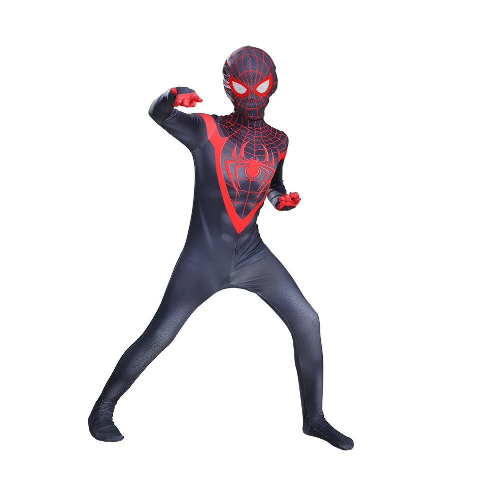 22STYLES Unisex Kids Superhero Spiderman Costume Set 3D Style Halloween Cosplay Bodysuit for Boys and Girls for Adults