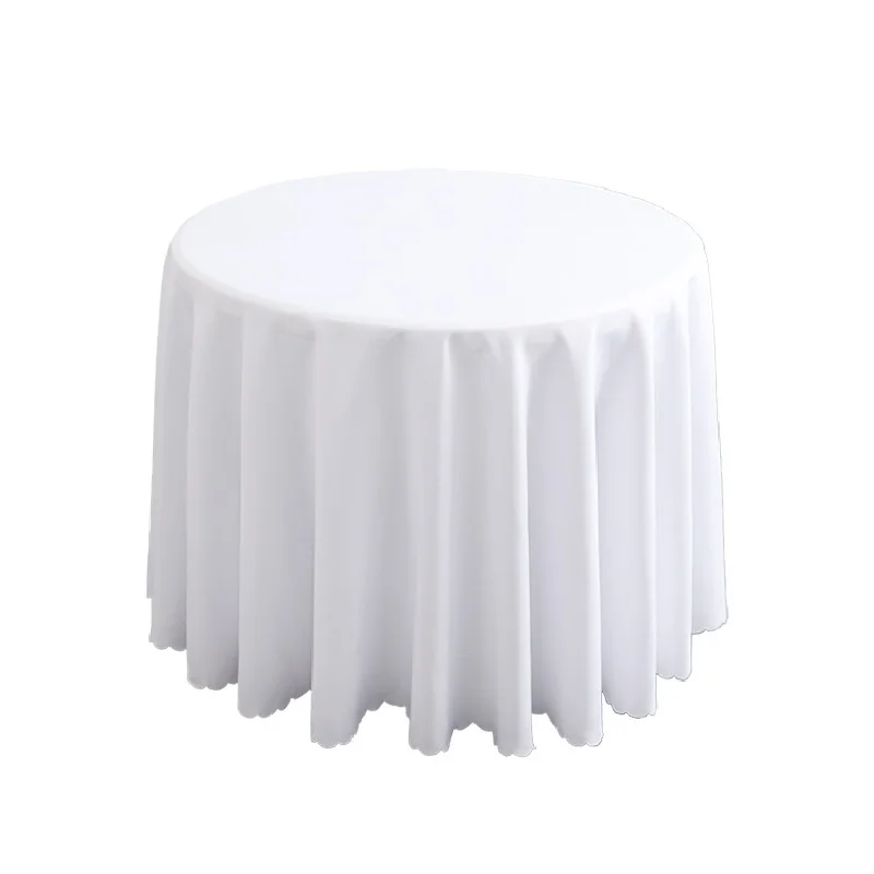 Sublimation 120 inch polyester round custom white party wedding tablecloth table cloths for events