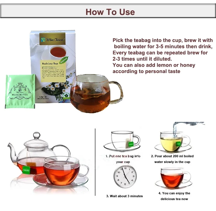 Chinese Herbal Sleep Tea Good Night Winstown blended Flavor Tea Bags Fertility Pregnancy bedtime Tea