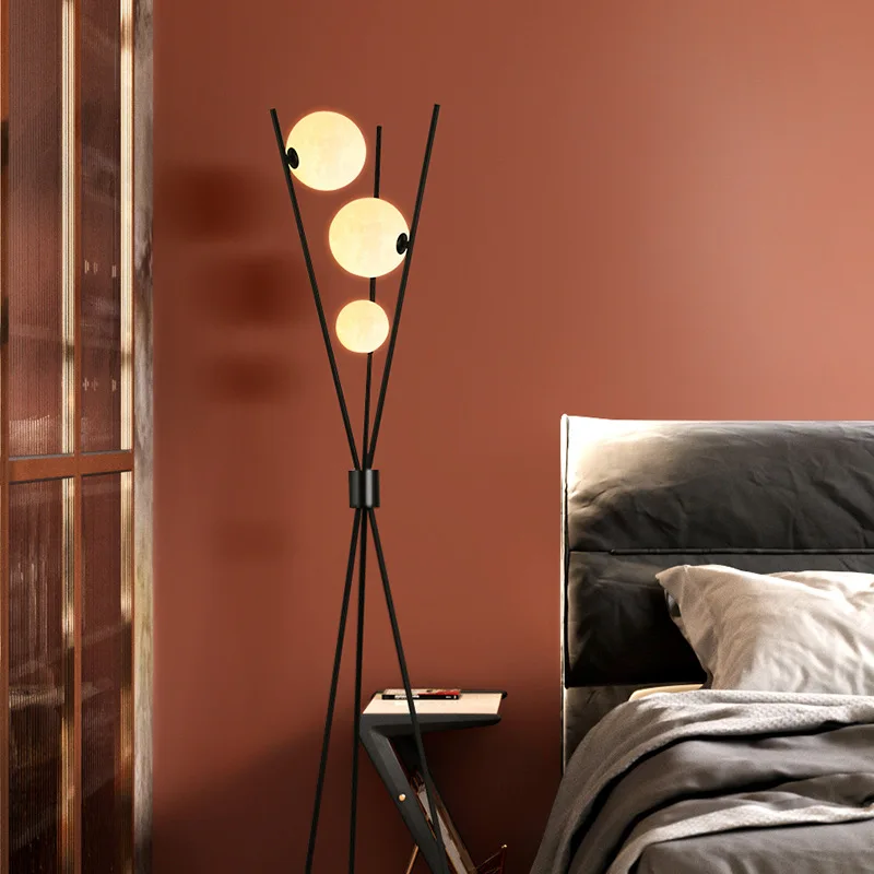 Nordic Italian net red living room lamp simple modern bedroom vertical table lamp floor lamp