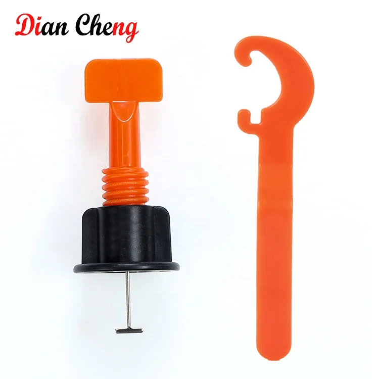 Bag of 50 and 1 wrench Tile leveling spacers Reusable tile leveling system