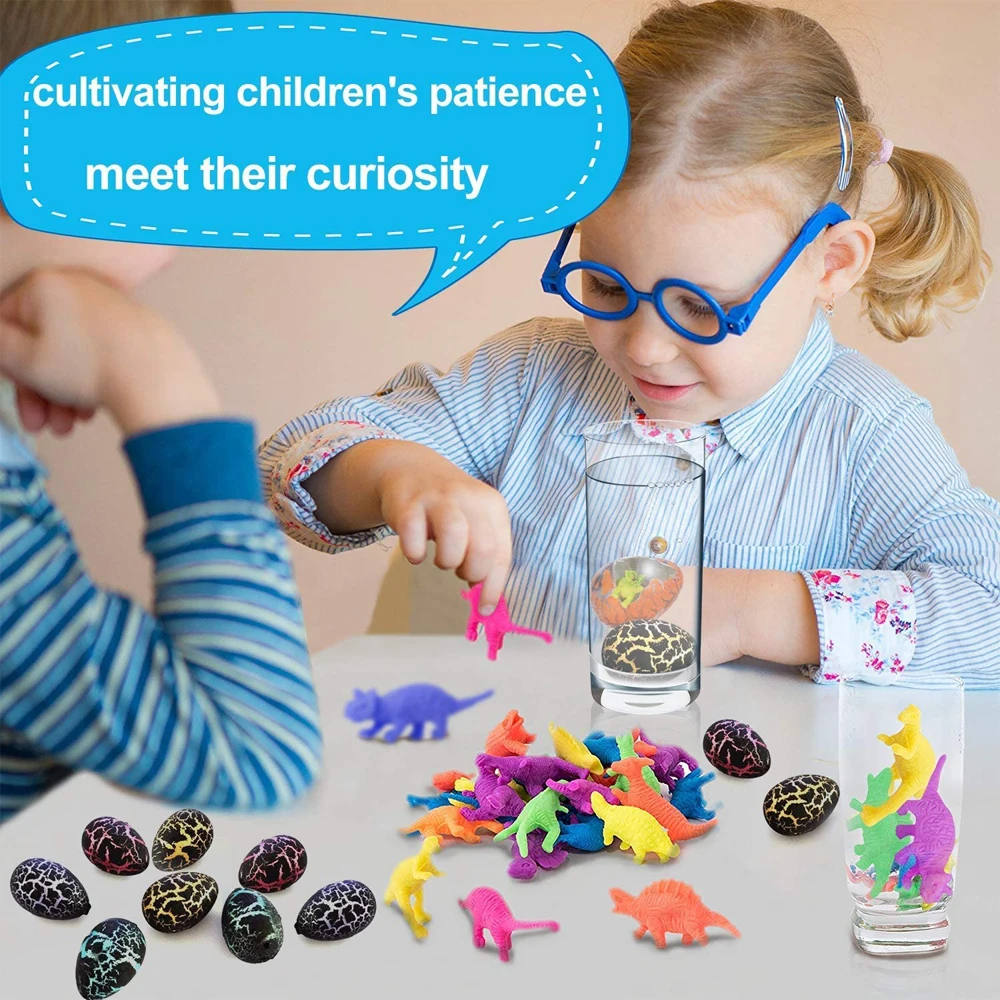 LZY012  60 Pack Dinosaur Eggs Hatching Dino Egg Grow In Water Crack For Holiday Gift