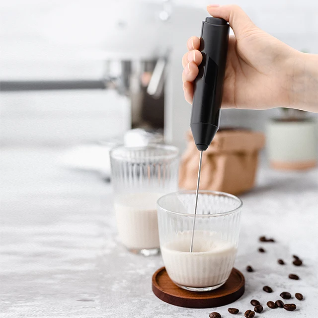 2022 Orginal Kitchen Brothers Handheld Instant Electric Milk Frother Pitcher With Stand Holder