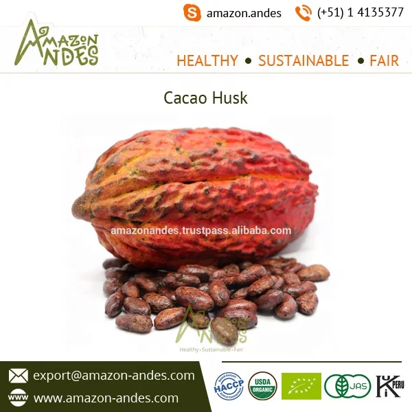 Dried Raw Cacao Shell Cacao Husk from Peru