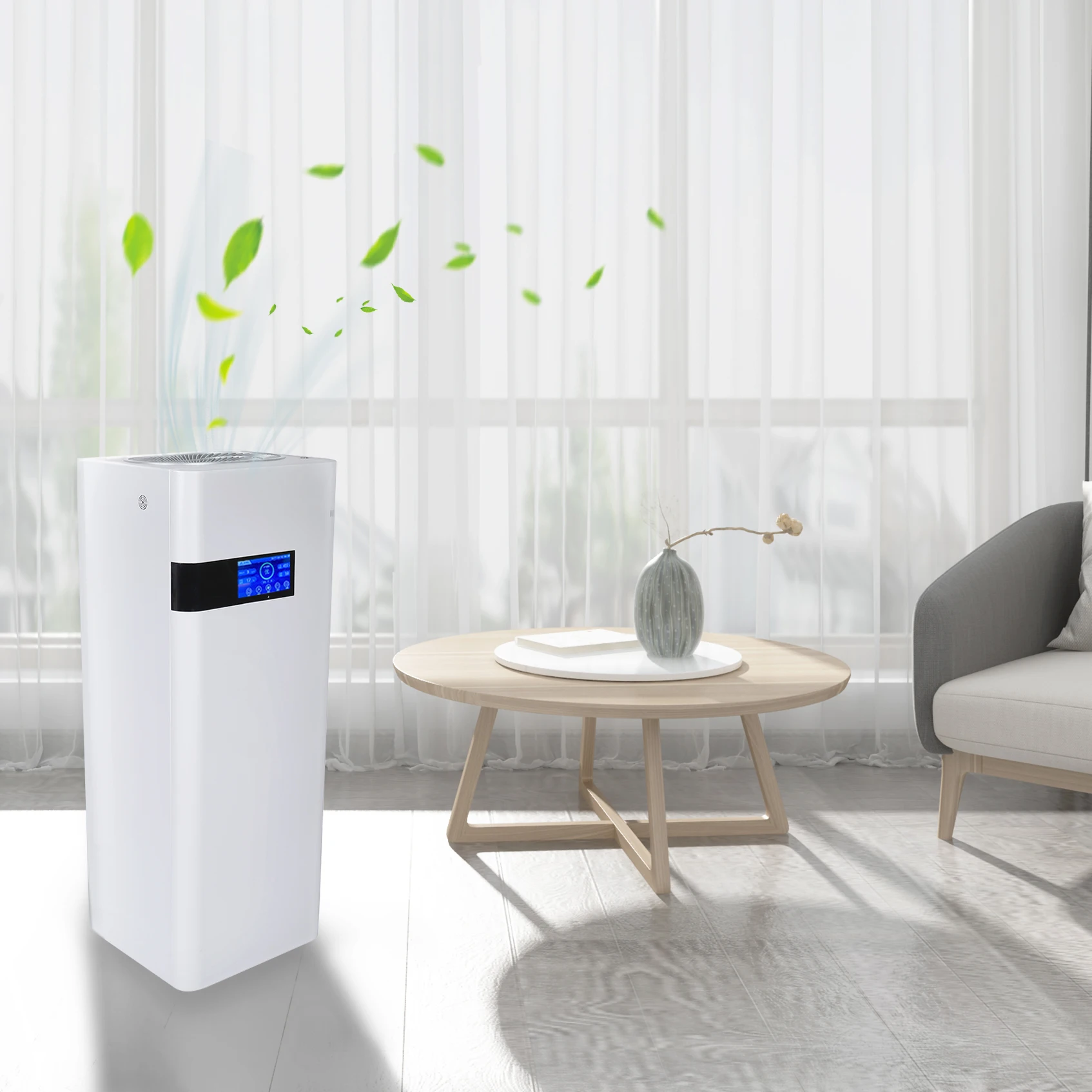 Hot Selling CCC CE Certification 500 Volume Vertical Cabinet Type Fresh Air System Air Clean Purifier Machine