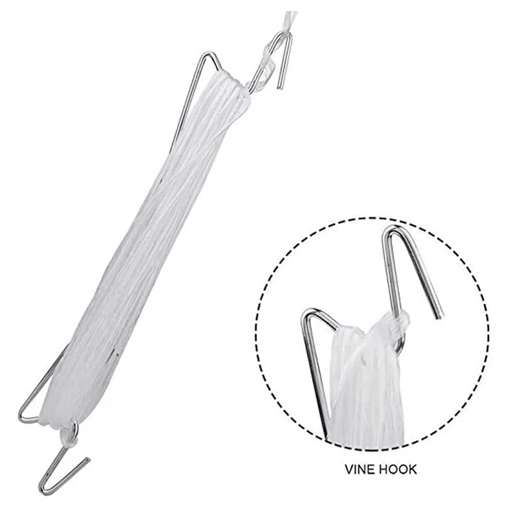 Galvanize Tomato V-type Hook with twine tomato vine hanging hooks Greenhouse Tomato Hooks