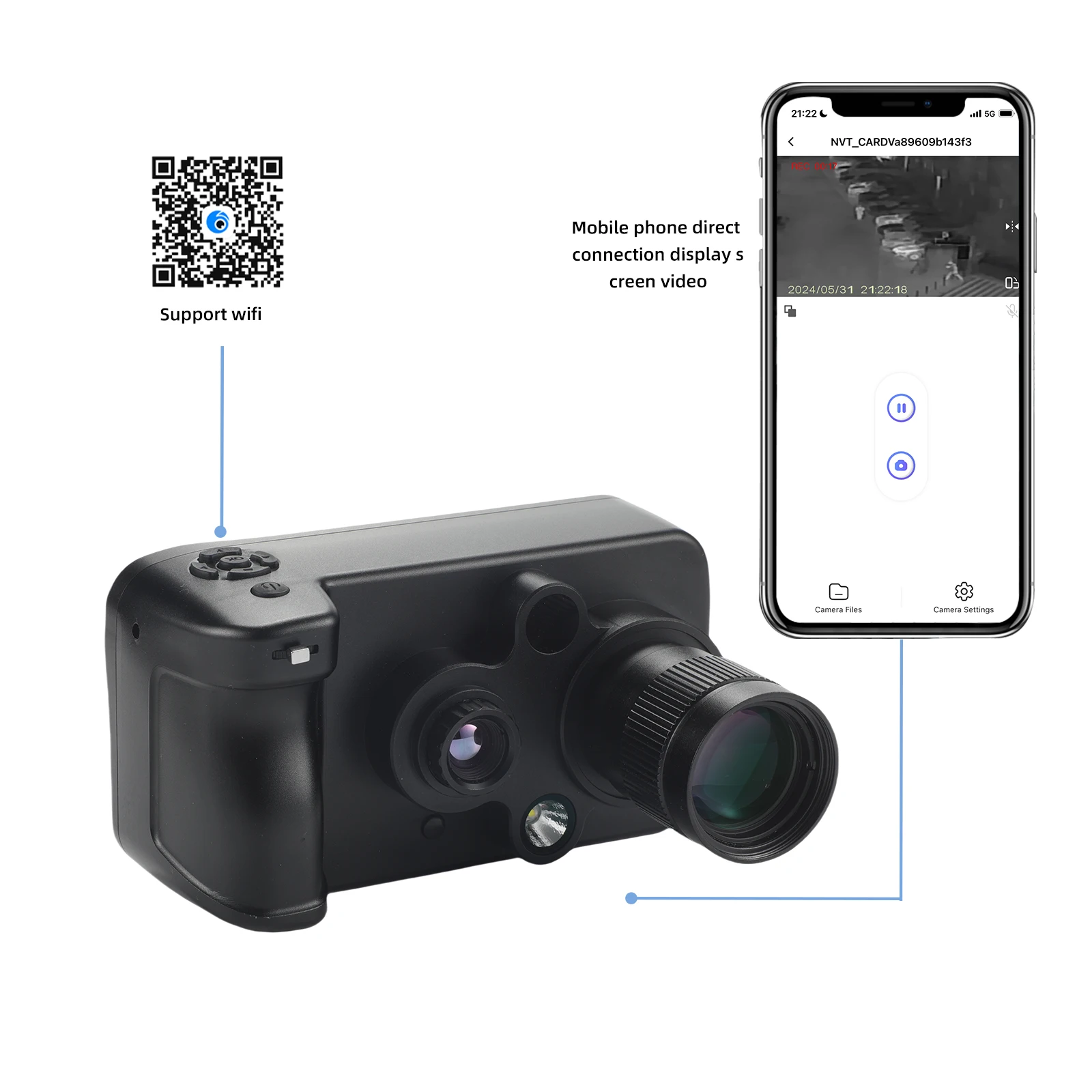 Night Vision Monocular Three Light Switch Model Full Color Image 25mm Optical Lens 13mm Thermal Lens for outdoor Hunting