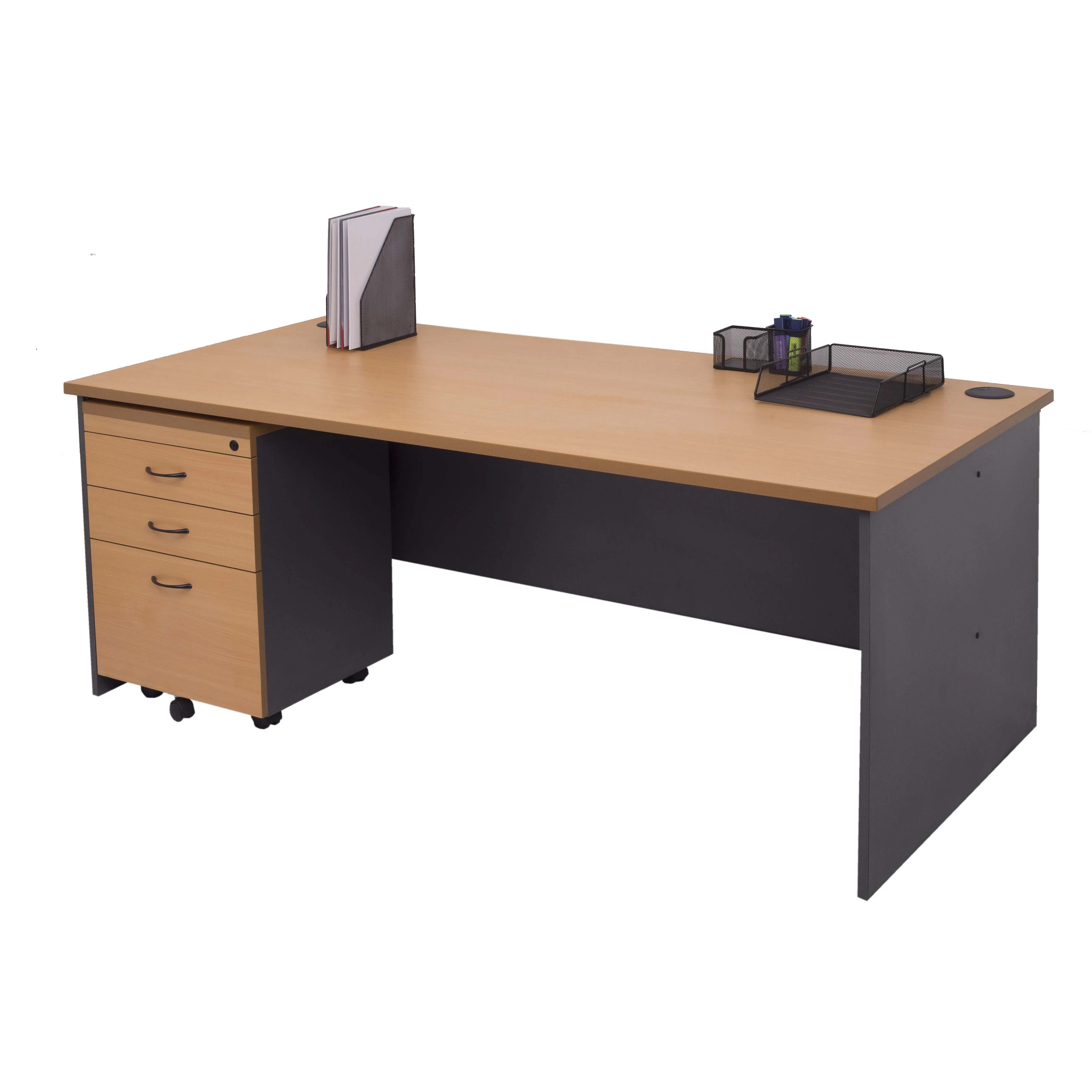 Flat Pack Home Office Furniture Modern Wooden Storage cabinet and Computer Table Desk