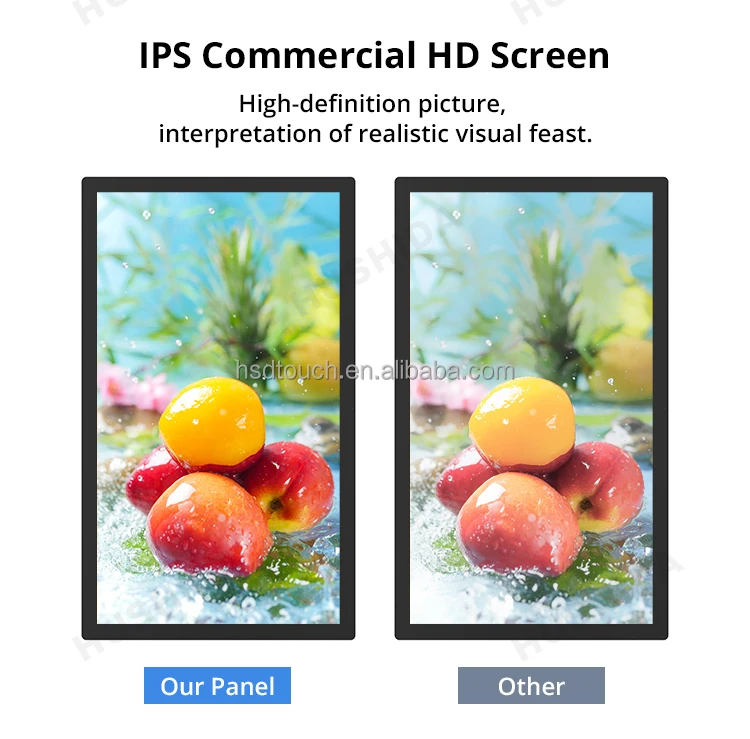 32 43 55 Inch Indoor Menu Display Advertise Video Player Android LCD Touch Screen Digital Signage Advertising Screens