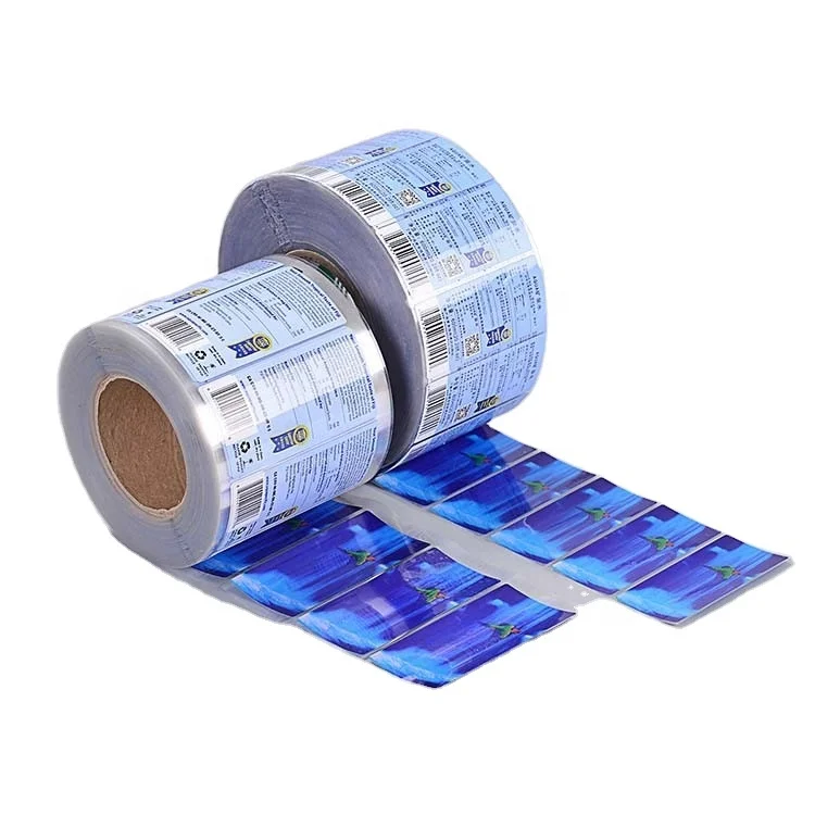 Customized high quality glossy lamination waterproof transparent PET cosmetic plastic sticker with white backing