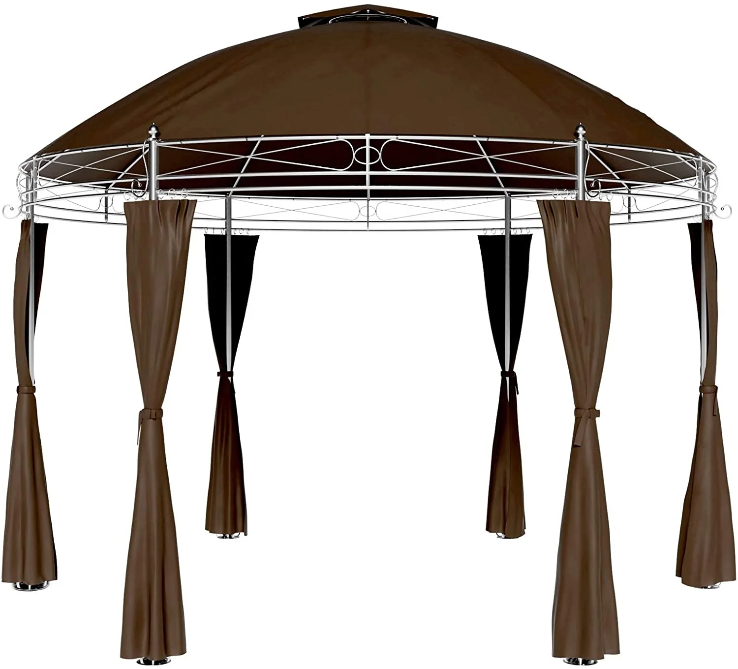 
3.5M round pavilion toscana metal gazebo party tent beer bar 