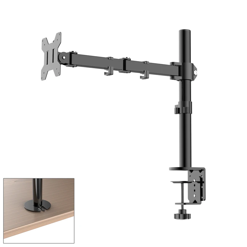 Универсальная эргономичная однорычажная Регулируемая макс. Vesa 100*100 мм Настольная компьютерная подставка для монитора 10-27 дюймов