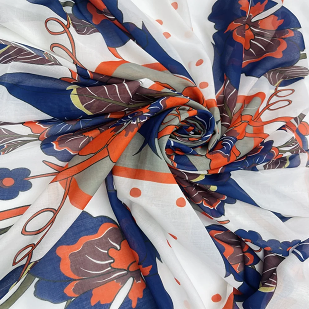 Изготовленный на заказ красивый легкий Печатный хиджаб шарф оптимальная обработка текстиля для мусульманских женщин