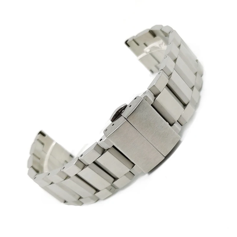 High-Quality Black pvd 18mm 20mm 22mm Metal Wristband Stainless Steel Watch Strap