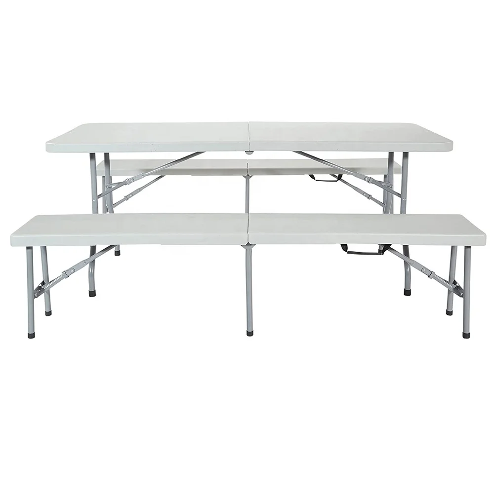 Foldable Camping Picnic Tables Bench Set OEM Garden Dining Bench Set Folding Picnic Table with Benches