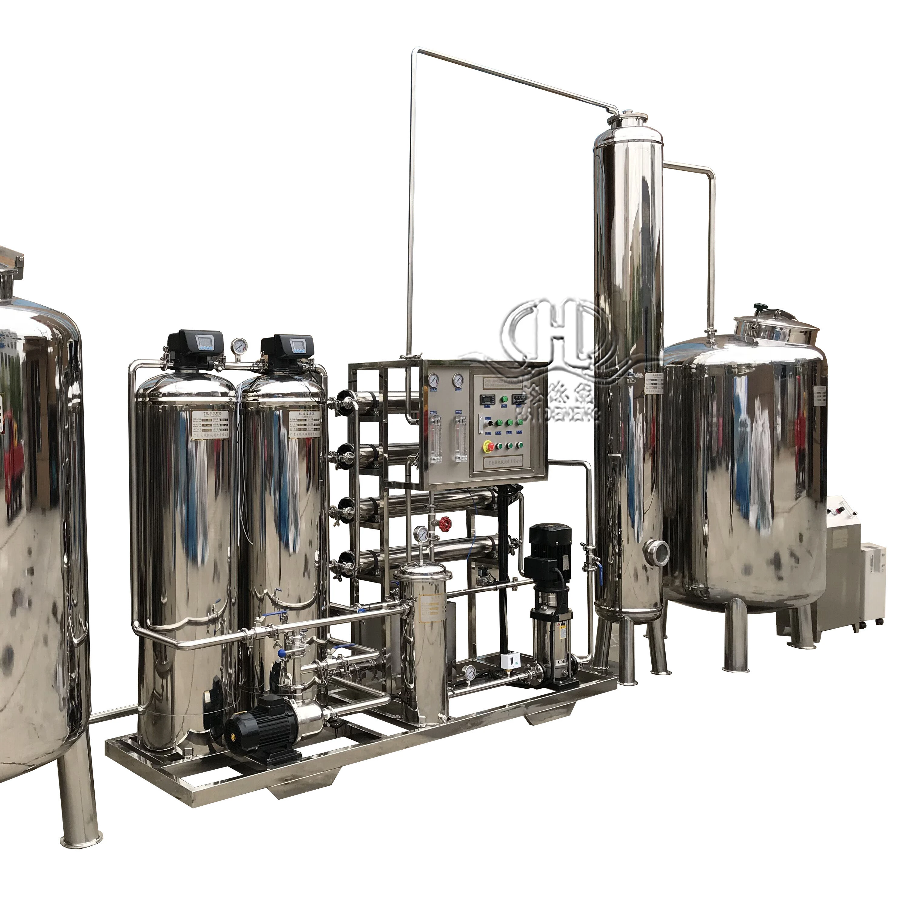 1000L stainless steel RO System with water tank, storage tank water well drilling machine