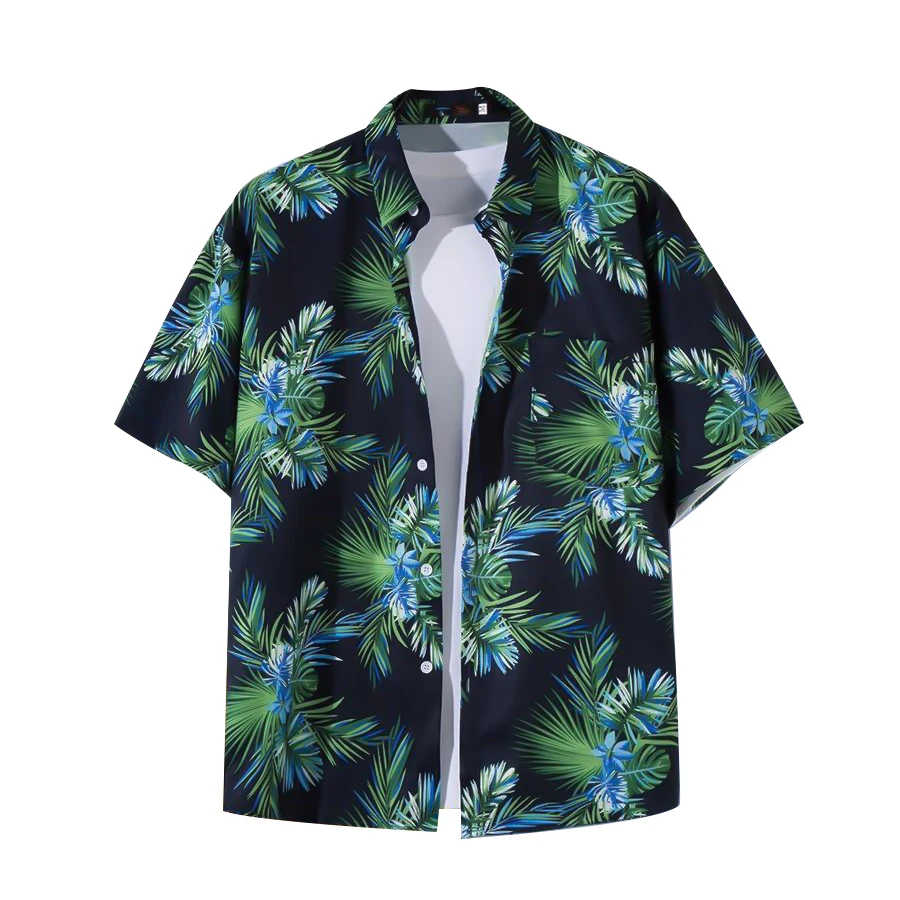 Мужская летняя рубашка с коротким рукавом