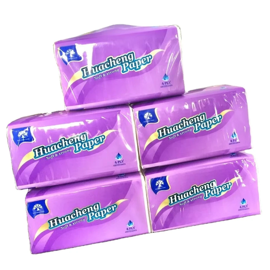 Guangzhou Factory Wholesale Cheap Facial Tissue paper pocket High Absorption Ultra Soft Smooth Touch Box Facial Tissue