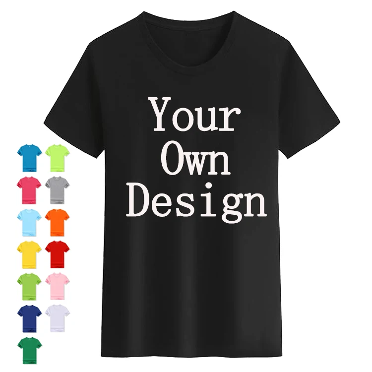 Custom T - shirt Printing Logo Summer Short Sleeves Blank sublimation 100%  Cotton Graphic  Men T Shirt