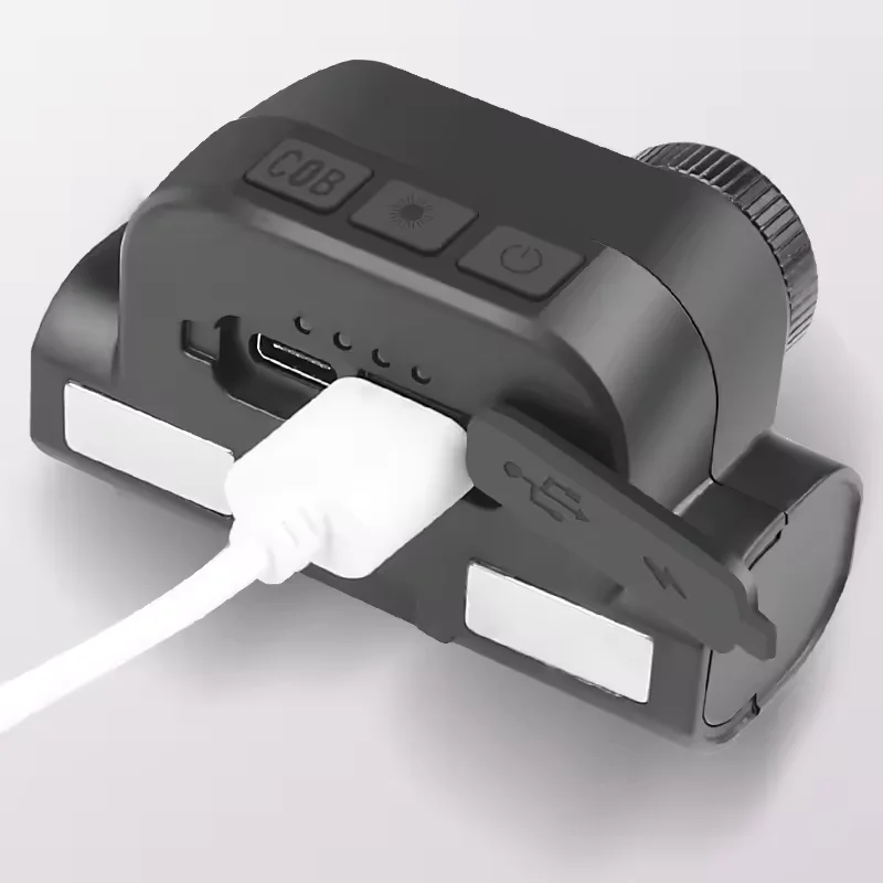 Sensor Type-c Charging Magnet Sensing Quick Output Headlamp Rechargeable Red Blue Green Head Lights