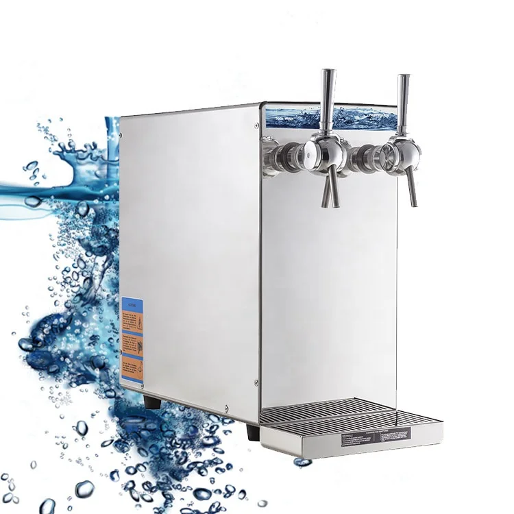 automatic commercial desktop ice cold carbonated sparkling soda water maker dispenser machine for home